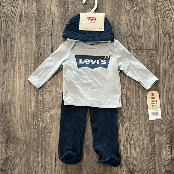 Levi's Other - Levi's Gray and Navy Kids Matching Set